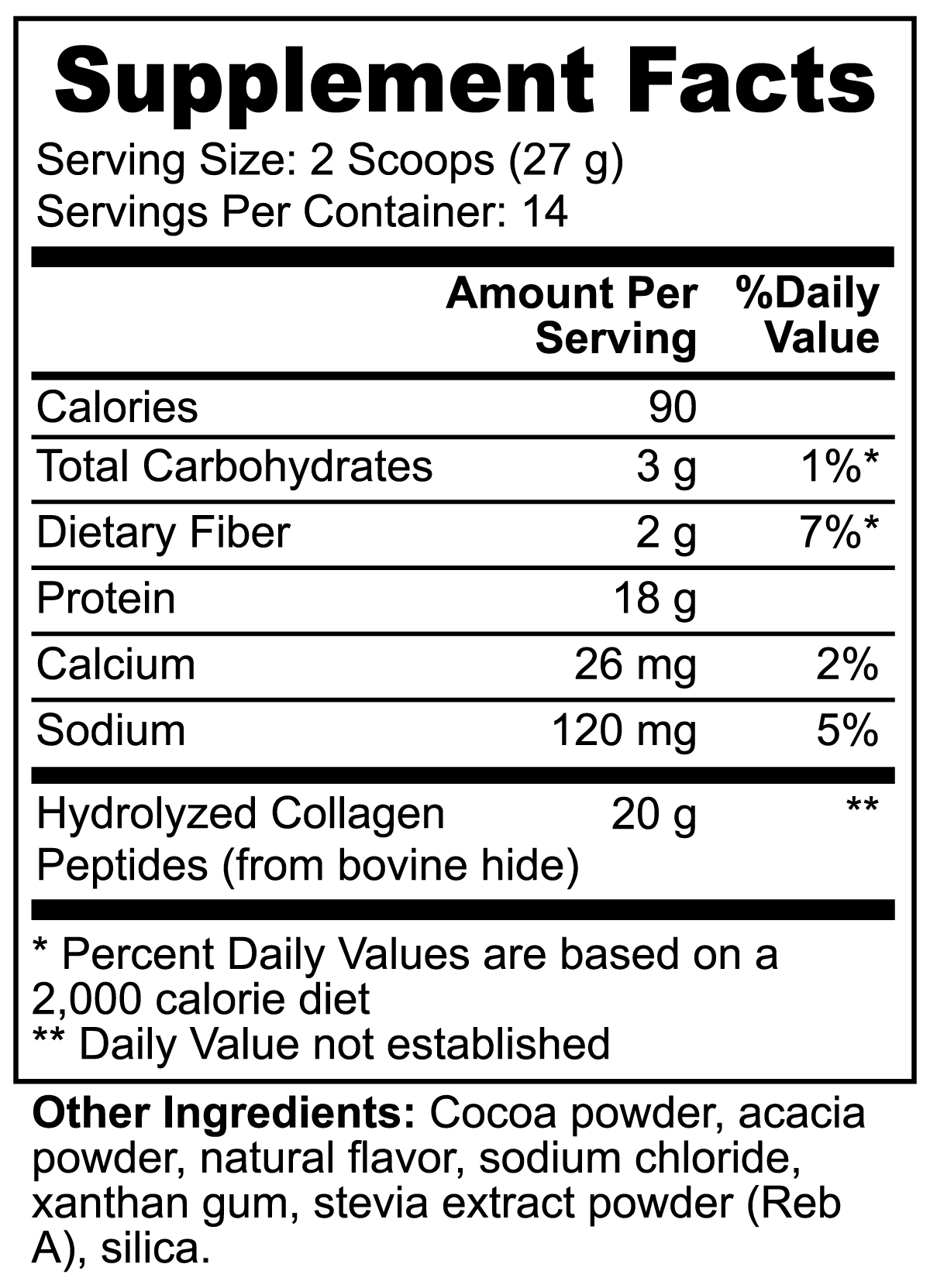 Best Chocolate Grass-Fed Collagen Peptides Powder