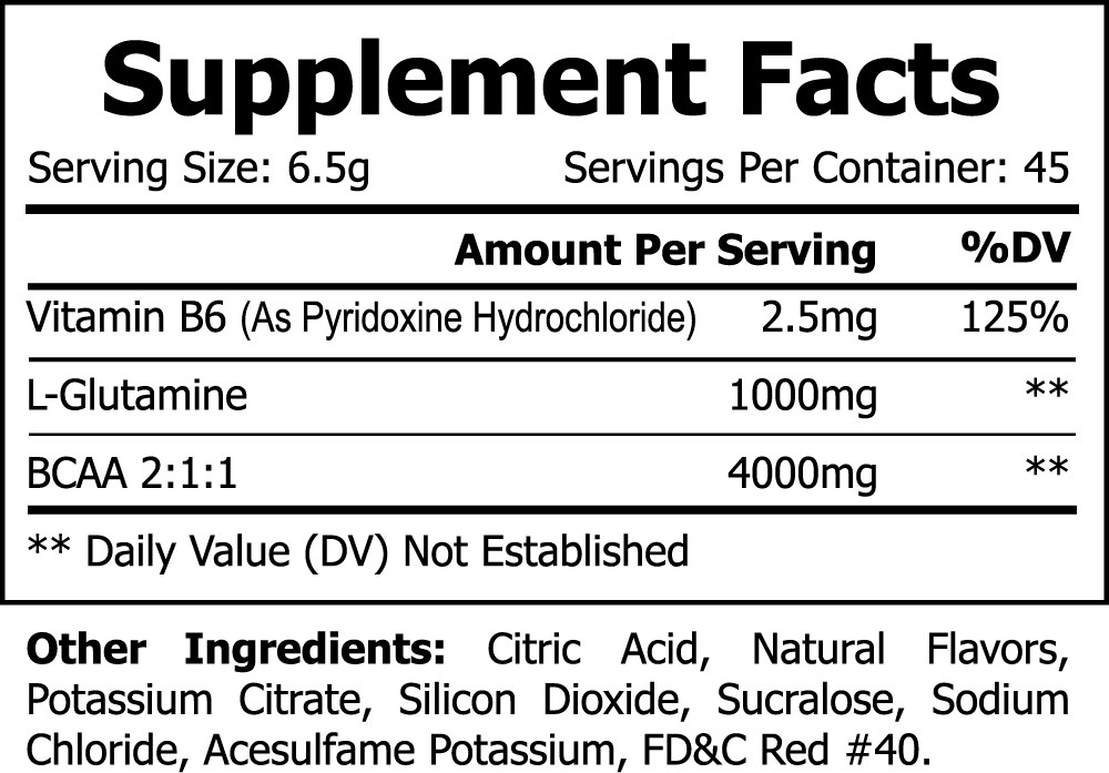 Best BCAA Shock Powder - Fruit Punch Flavor
