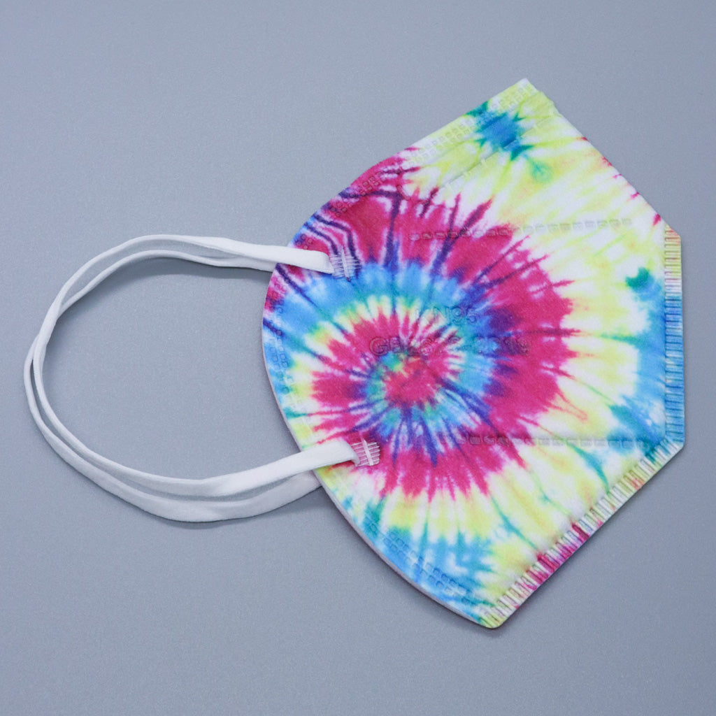 face mask - rainbow tie dye face mask - rainbow tie dye