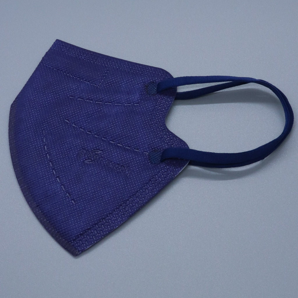 Navy Blue Kids KN95 Masks - Updated Shape