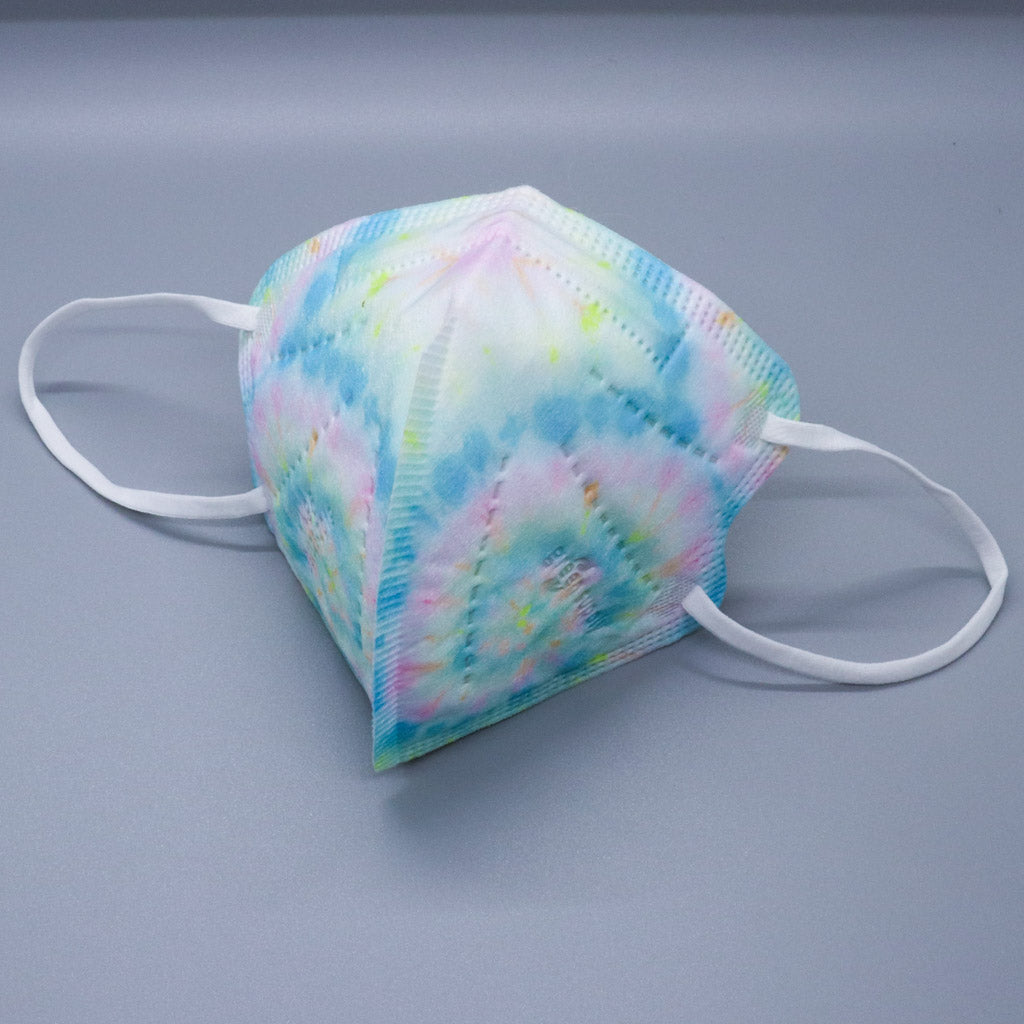 Pastel Tie Dye Kids KN95 Masks - Updated Shape