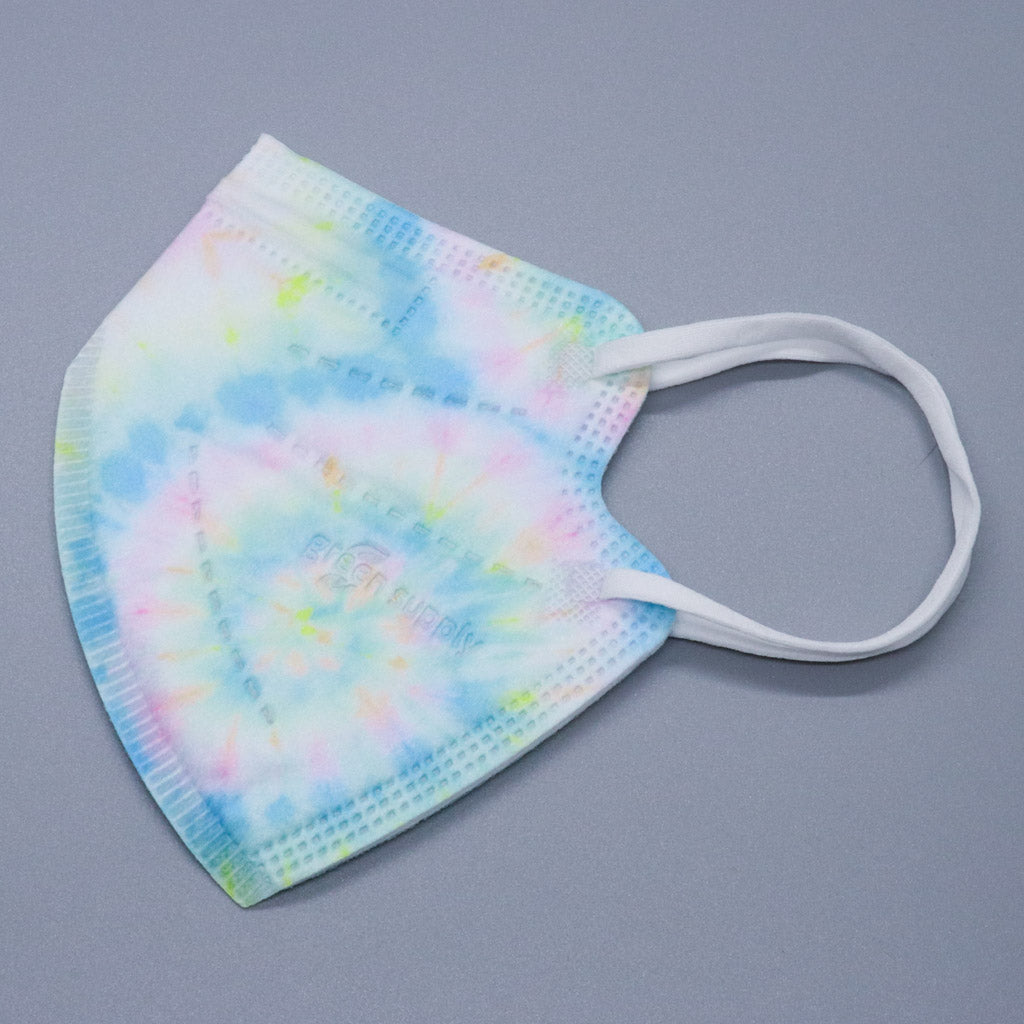 Pastel Tie Dye Kids KN95 Masks - Updated Shape
