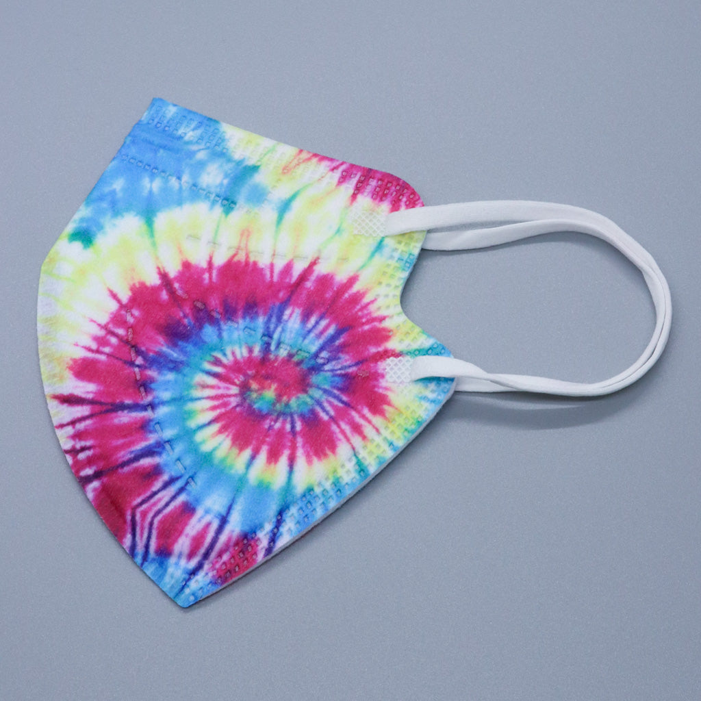 Rainbow Tie Dye Kids KN95 Masks - Updated Shape
