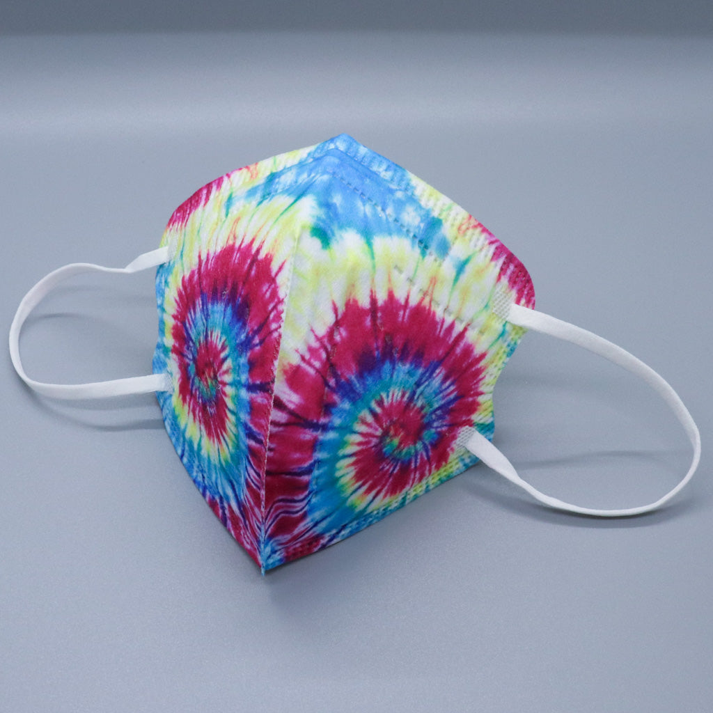 Rainbow Tie Dye Kids KN95 Masks - Updated Shape