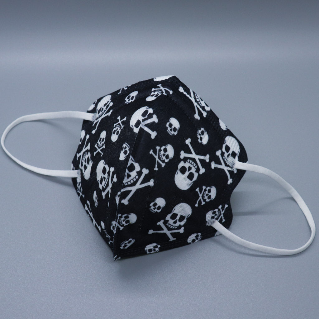 Skull And Crossbones Kids KN95 Masks - Updated Shape