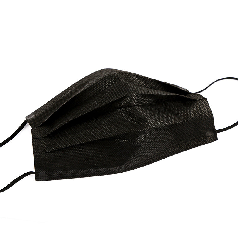 Black Disposable Masks - 50 Pack