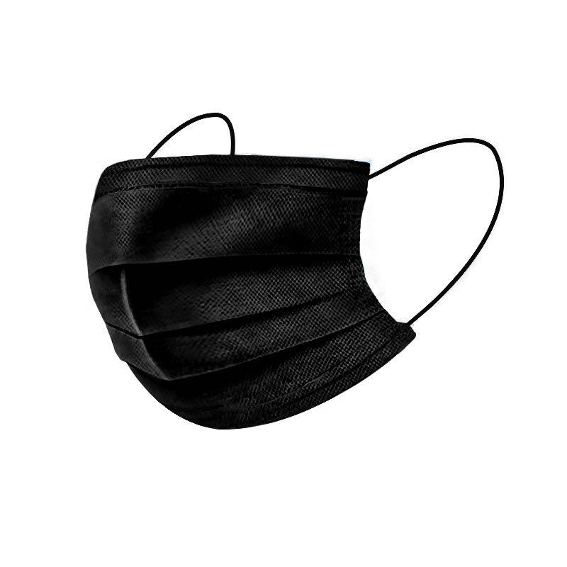 Black Disposable Masks - 50 Pack