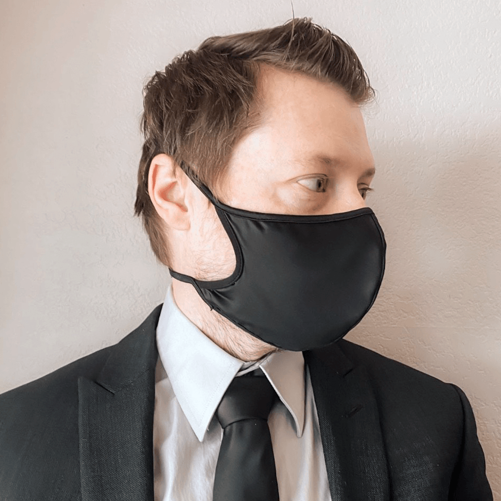Black Cloth Face Mask, Black Cloth Mask, Black Cloth Dust Mask