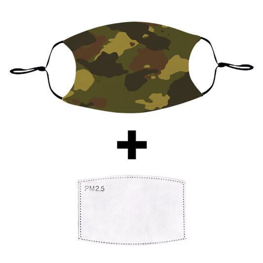Camo Print Mask with Filter