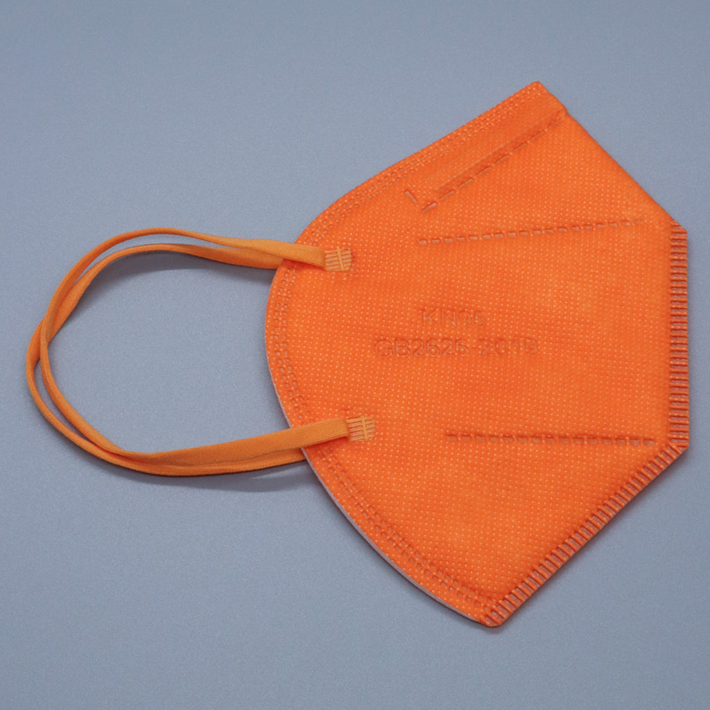 Wholesale Orange KN95 Masks, Wholesale Orange Adult KN95 Face Masks