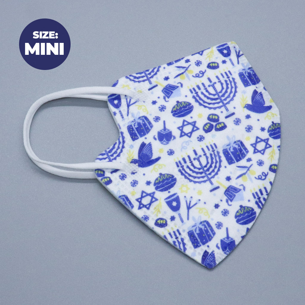 Hanukkah Print Mini Kids KN95 Masks