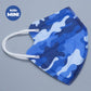 Blue Camo Mini Kids KN95 Masks