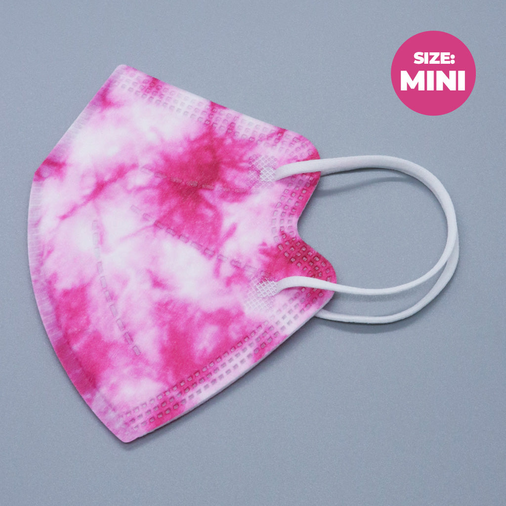 Kids KN95 Pink Tie Dye Face Masks, Pink Tie Dye KN95 Masks in Stock