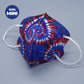 Red, White and Blue Tie Dye Mini Kids KN95 Masks