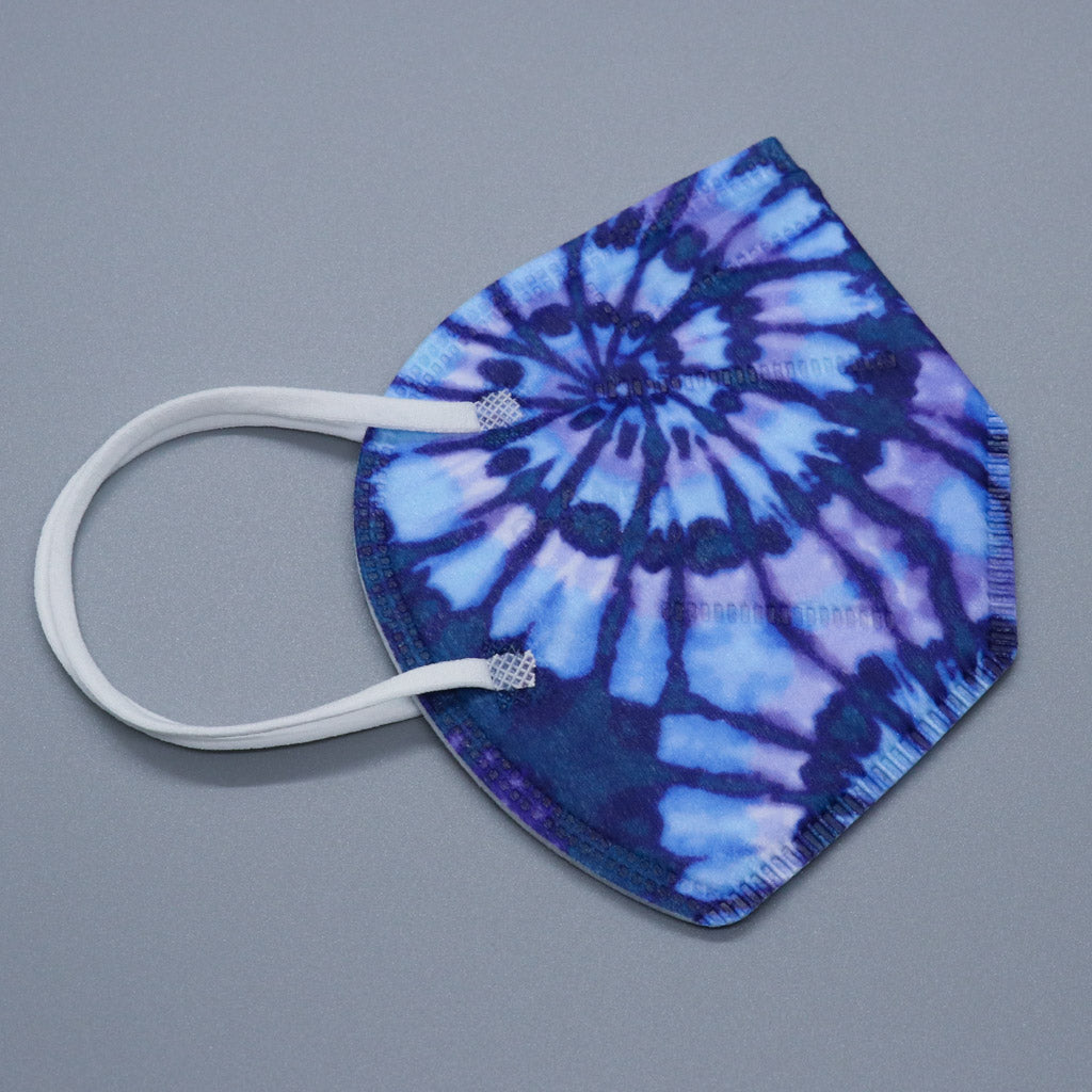 Blue Tie Dye Small KN95 Masks for Sale, Blue Tie Dye Small KN95 Face