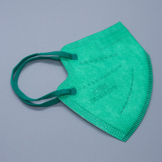 Kelly Green Kids KN95 Masks - Updated Shape