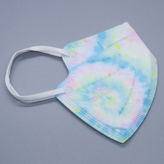 Pastel Tie Dye Kids KN95 Masks - Updated Shape