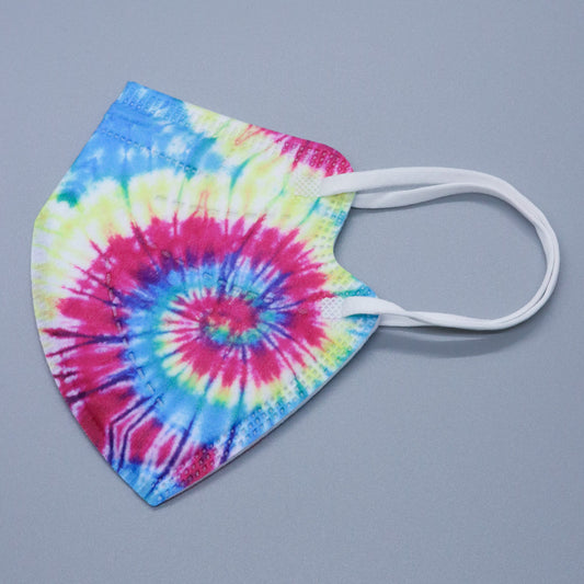 Rainbow Tie Dye Kids KN95 Masks - Updated Shape