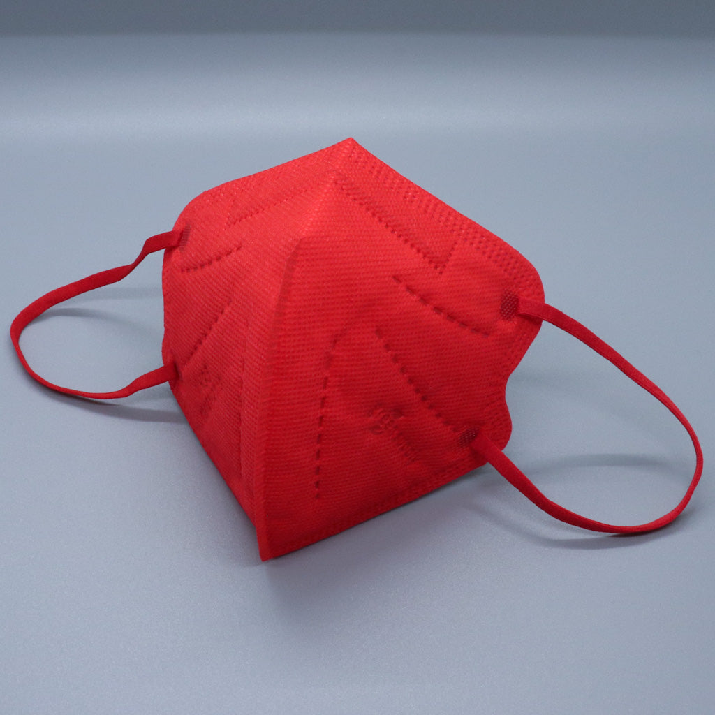 Red Kids KN95 Masks - Updated Shape